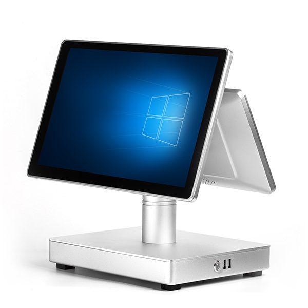 SP06B Double Screen POS with Aluminium Holder